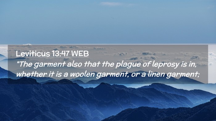 Picture 02 - Leviticus 13:47 WEB Desktop Wallpaper - 