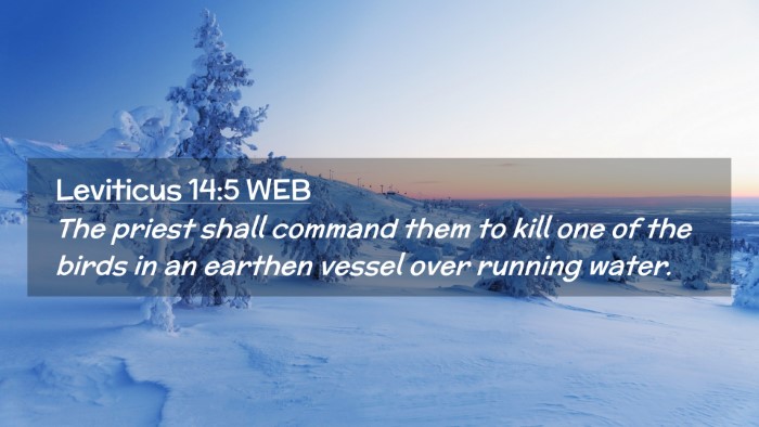 Picture 02 - Leviticus 14:5 WEB Desktop Wallpaper - The priest shall command them to kill one of the - Desktop Bible Verse Wallpaper