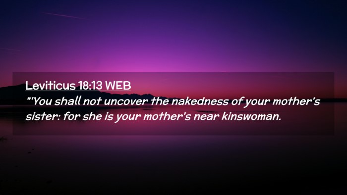 Picture 02 - Leviticus 18:13 WEB Desktop Wallpaper - 