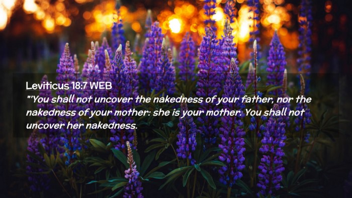 Picture 02 - Leviticus 18:7 WEB Desktop Wallpaper - 