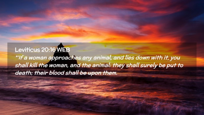 Picture 02 - Leviticus 20:16 WEB Desktop Wallpaper - 