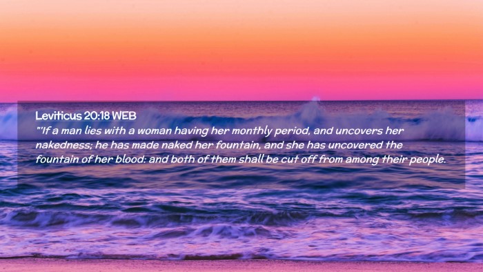 Picture 02 - Leviticus 20:18 WEB Desktop Wallpaper - 
