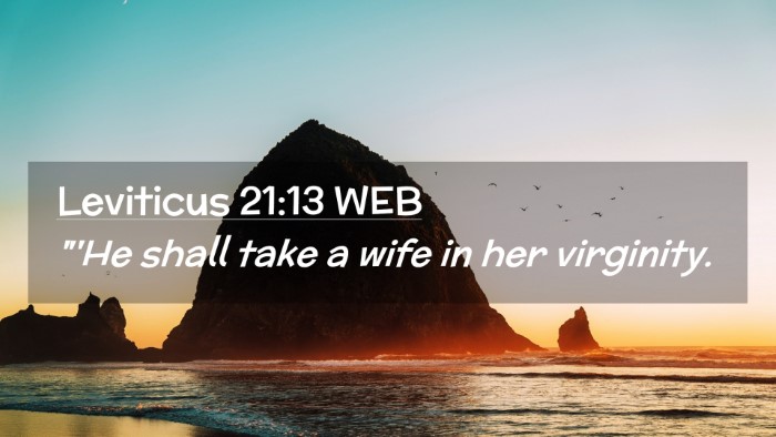 Picture 02 - Leviticus 21:13 WEB Desktop Wallpaper - 