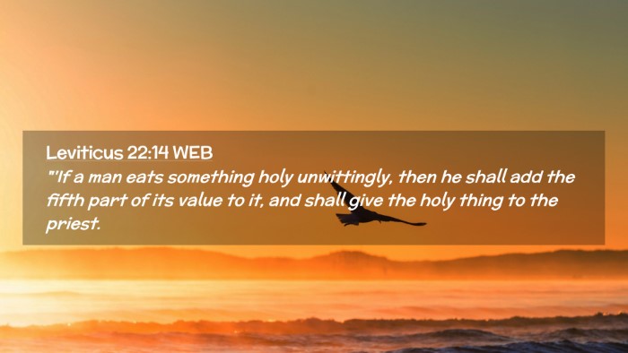 Picture 02 - Leviticus 22:14 WEB Desktop Wallpaper - 
