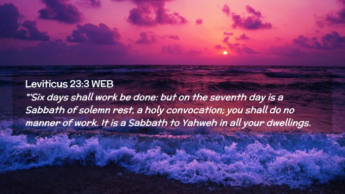 Picture 02 - Leviticus 23:3 WEB Desktop Wallpaper - 