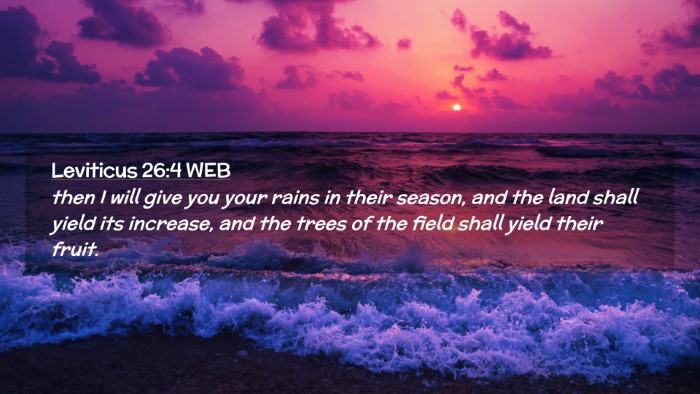 Picture 02 - Leviticus 26:4 WEB Desktop Wallpaper - then I will give you your rains in their season, - Desktop Bible Verse Wallpaper