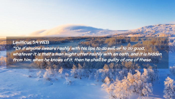 Picture 02 - Leviticus 5:4 WEB Desktop Wallpaper - 
