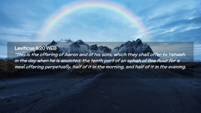 Picture 02 - Leviticus 6:20 WEB Desktop Wallpaper - 