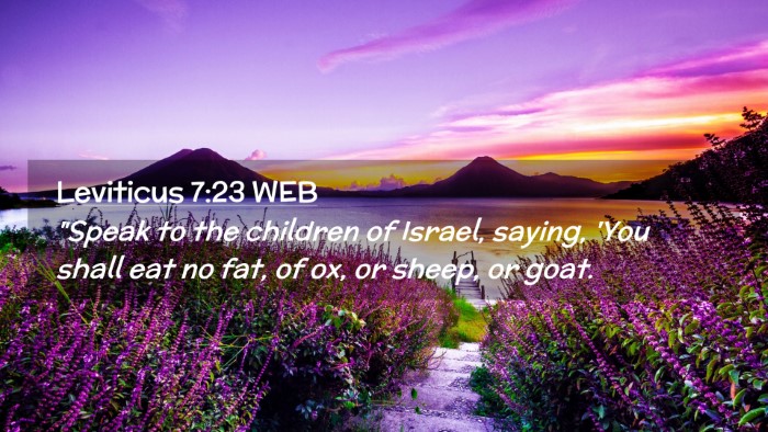 Picture 02 - Leviticus 7:23 WEB Desktop Wallpaper - 