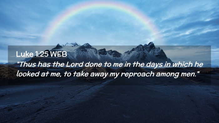 Picture 02 - Luke 1:25 WEB Desktop Wallpaper - 