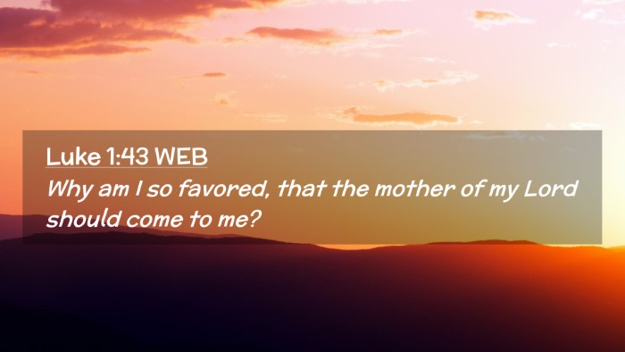 Picture 02 - Luke 1:43 WEB Desktop Wallpaper - Why am I so favored, that the mother of my Lord - Desktop Bible Verse Wallpaper