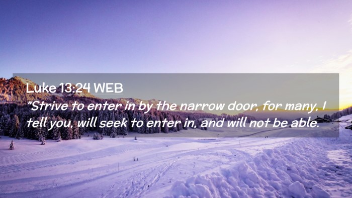 Picture 02 - Luke 13:24 WEB Desktop Wallpaper - 