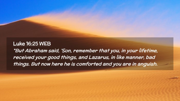Picture 02 - Luke 16:25 WEB Desktop Wallpaper - 