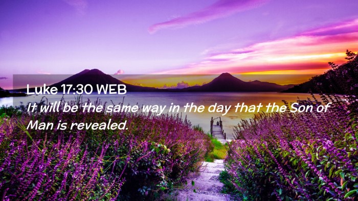 Picture 02 - Luke 17:30 WEB Desktop Wallpaper - It will be the same way in the day that the Son - Desktop Bible Verse Wallpaper