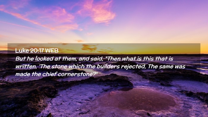 Picture 02 - Luke 20:17 WEB Desktop Wallpaper - But he looked at them, and said, 