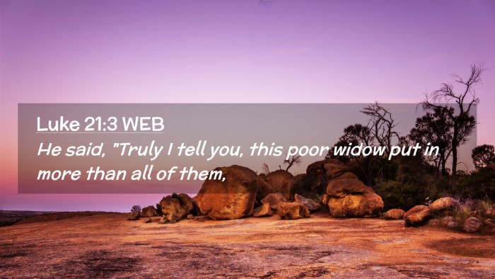 Picture 02 - Luke 21:3 WEB Desktop Wallpaper - He said, 