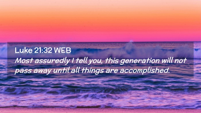 Picture 02 - Luke 21:32 WEB Desktop Wallpaper - Most assuredly I tell you, this generation will - Desktop Bible Verse Wallpaper
