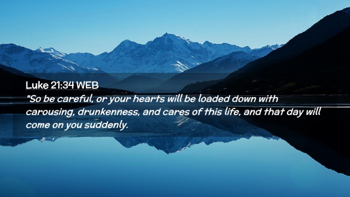 Picture 02 - Luke 21:34 WEB Desktop Wallpaper - 