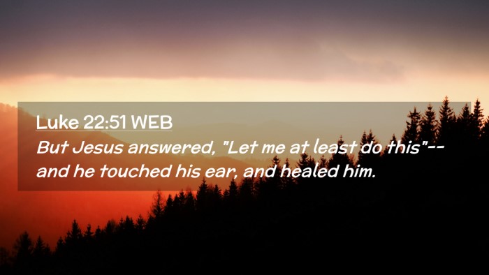 Picture 02 - Luke 22:51 WEB Desktop Wallpaper - But Jesus answered, 