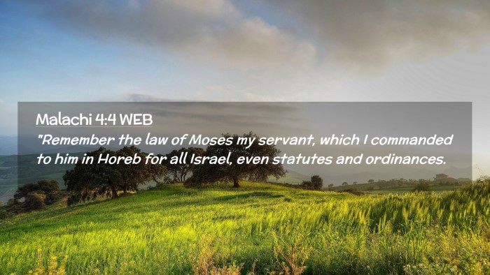Picture 02 - Malachi 4:4 WEB Desktop Wallpaper - 