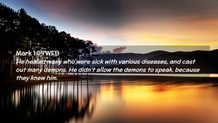 Picture 02 - Mark 1:34 WEB Desktop Wallpaper - He healed many who were sick with various - Desktop Bible Verse Wallpaper