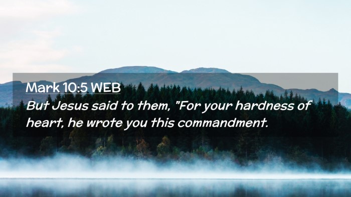 Picture 02 - Mark 10:5 WEB Desktop Wallpaper - But Jesus said to them, 
