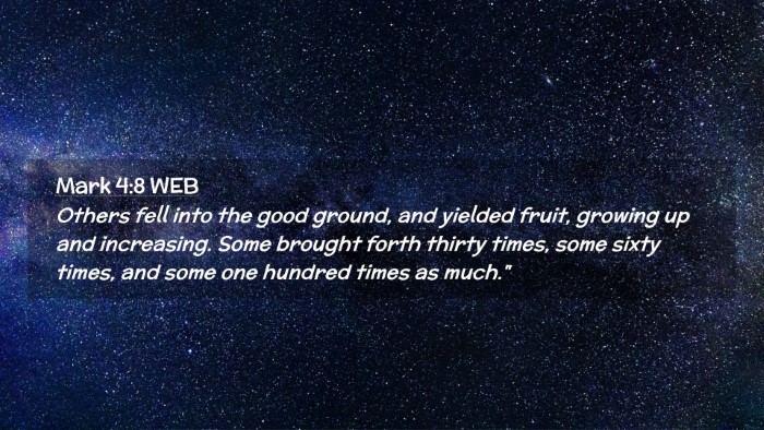 Picture 02 - Mark 4:8 WEB Desktop Wallpaper - Others fell into the good ground, and yielded - Desktop Bible Verse Wallpaper