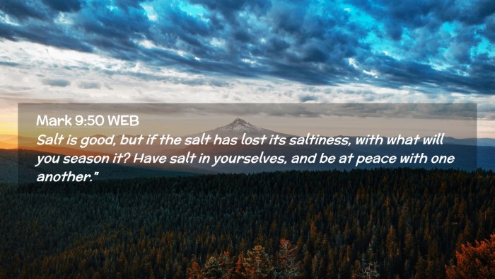 Picture 02 - Mark 9:50 WEB Desktop Wallpaper - Salt is good, but if the salt has lost its - Desktop Bible Verse Wallpaper
