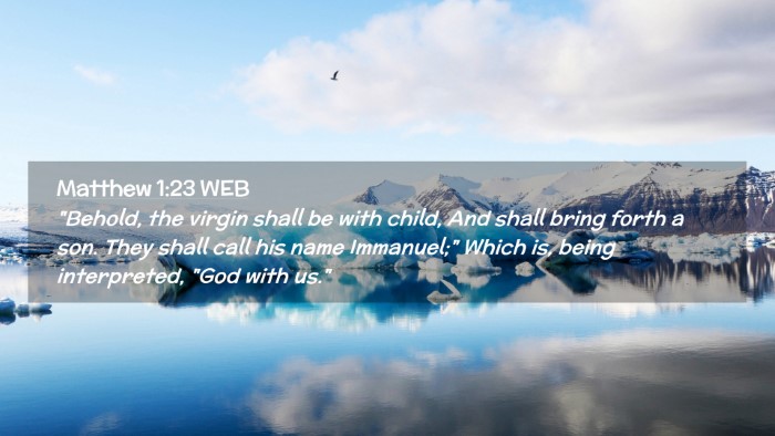 Picture 02 - Matthew 1:23 WEB Desktop Wallpaper - 