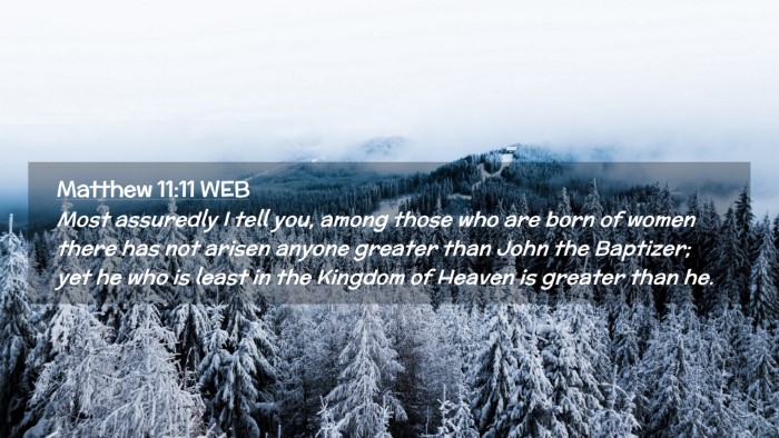 Picture 02 - Matthew 11:11 WEB Desktop Wallpaper - Most assuredly I tell you, among those who are - Desktop Bible Verse Wallpaper