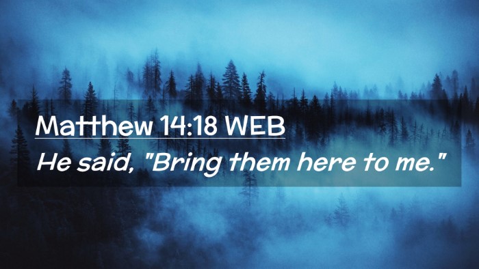 Picture 02 - Matthew 14:18 WEB Desktop Wallpaper - He said, 