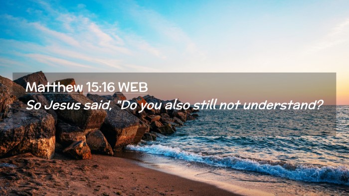 Picture 02 - Matthew 15:16 WEB Desktop Wallpaper - So Jesus said, 