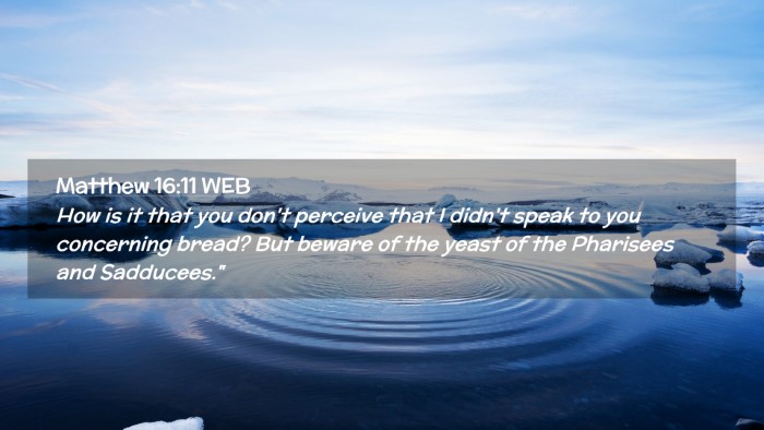 Picture 02 - Matthew 16:11 WEB Desktop Wallpaper - How is it that you don't perceive that I didn't - Desktop Bible Verse Wallpaper