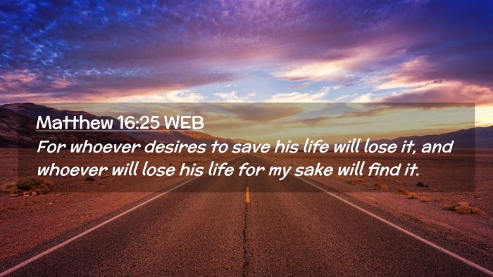 Picture 02 - Matthew 16:25 WEB Desktop Wallpaper - For whoever desires to save his life will lose - Desktop Bible Verse Wallpaper