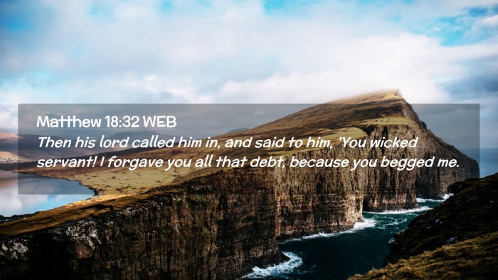 Picture 02 - Matthew 18:32 WEB Desktop Wallpaper - Then his lord called him in, and said to him, - Desktop Bible Verse Wallpaper