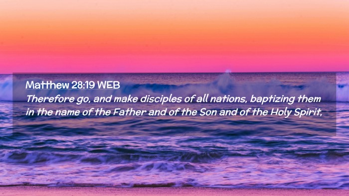 Picture 02 - Matthew 28:19 WEB Desktop Wallpaper - Therefore go, and make disciples of all nations, - Desktop Bible Verse Wallpaper