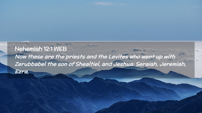 Picture 02 - Nehemiah 12:1 WEB Desktop Wallpaper - Now these are the priests and the Levites who - Desktop Bible Verse Wallpaper