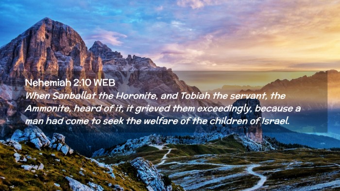Picture 02 - Nehemiah 2:10 WEB Desktop Wallpaper - When Sanballat the Horonite, and Tobiah the - Desktop Bible Verse Wallpaper