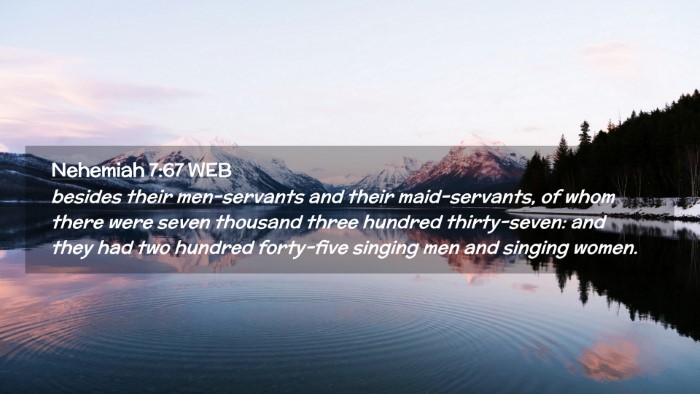 Picture 02 - Nehemiah 7:67 WEB Desktop Wallpaper - besides their men-servants and their - Desktop Bible Verse Wallpaper