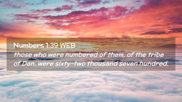 Picture 02 - Numbers 1:39 WEB Desktop Wallpaper - those who were numbered of them, of the tribe of - Desktop Bible Verse Wallpaper