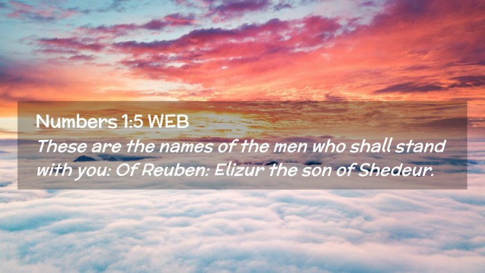 Picture 02 - Numbers 1:5 WEB Desktop Wallpaper - These are the names of the men who shall stand - Desktop Bible Verse Wallpaper