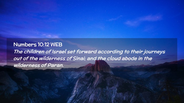 Picture 02 - Numbers 10:12 WEB Desktop Wallpaper - The children of Israel set forward according to - Desktop Bible Verse Wallpaper