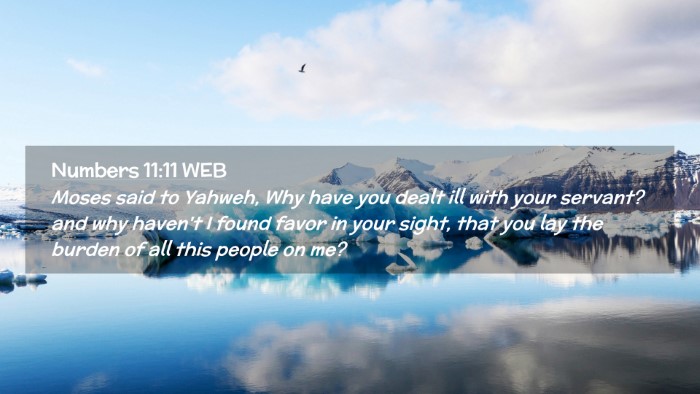 Picture 02 - Numbers 11:11 WEB Desktop Wallpaper - Moses said to Yahweh, Why have you dealt ill with - Desktop Bible Verse Wallpaper