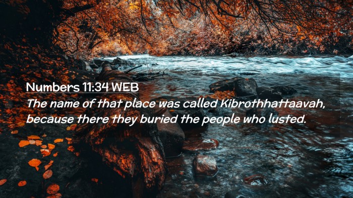 Picture 02 - Numbers 11:34 WEB Desktop Wallpaper - The name of that place was called - Desktop Bible Verse Wallpaper