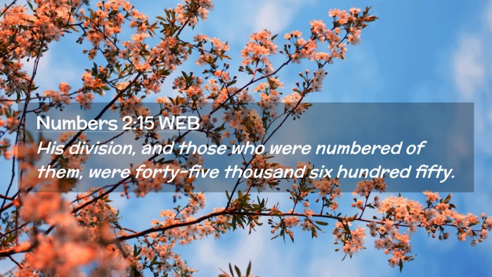 Picture 02 - Numbers 2:15 WEB Desktop Wallpaper - His division, and those who were numbered of - Desktop Bible Verse Wallpaper