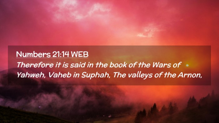 Picture 02 - Numbers 21:14 WEB Desktop Wallpaper - Therefore it is said in the book of the Wars of - Desktop Bible Verse Wallpaper