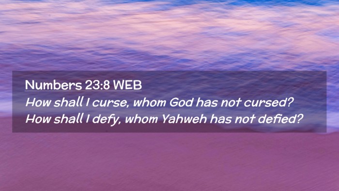Picture 02 - Numbers 23:8 WEB Desktop Wallpaper - How shall I curse, whom God has not cursed? How - Desktop Bible Verse Wallpaper