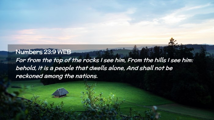 Picture 02 - Numbers 23:9 WEB Desktop Wallpaper - For from the top of the rocks I see him, From the - Desktop Bible Verse Wallpaper