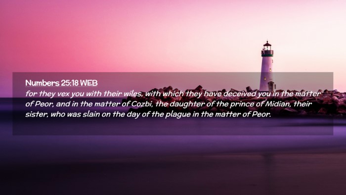 Picture 02 - Numbers 25:18 WEB Desktop Wallpaper - for they vex you with their wiles, with which - Desktop Bible Verse Wallpaper