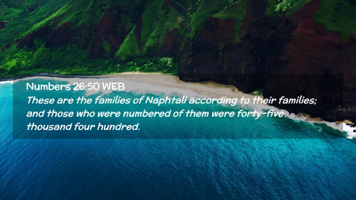 Picture 02 - Numbers 26:50 WEB Desktop Wallpaper - These are the families of Naphtali according to - Desktop Bible Verse Wallpaper